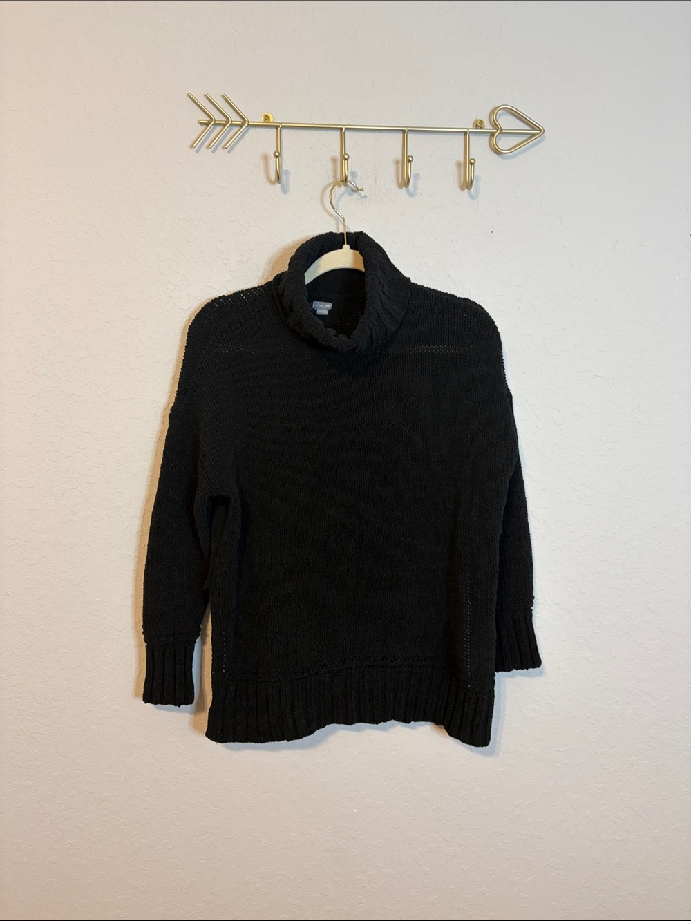 aerie Black Cowl Neck Sweater XS